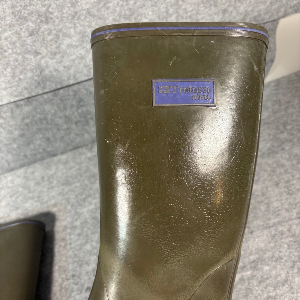 Tretorn Stovel Womens Olive Green Rubber Rain Boots Size EU 36 US 6 - Picture 5 of 7